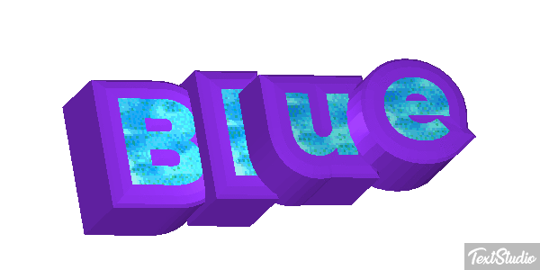 Blue Effetto testo
