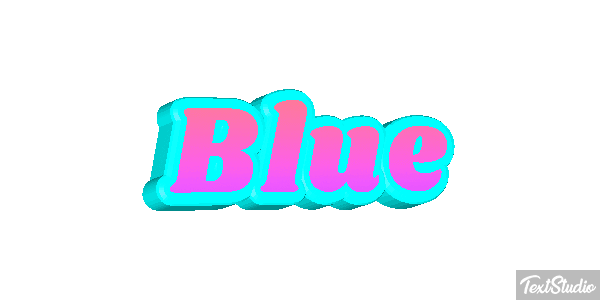 Blue Effetto testo