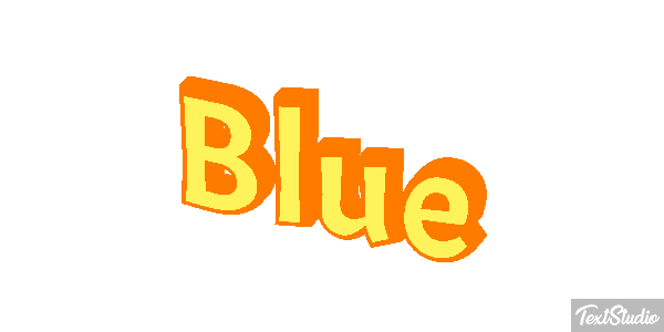 Blue Effetto testo