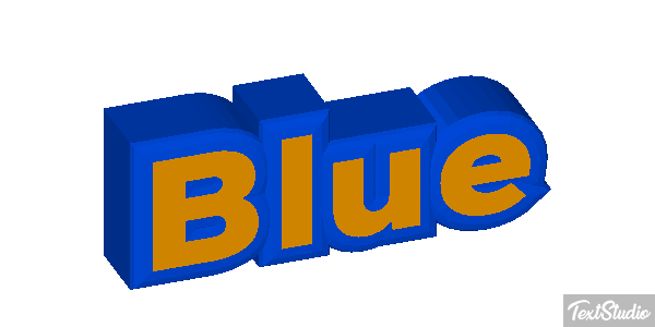 Blue Effetto testo