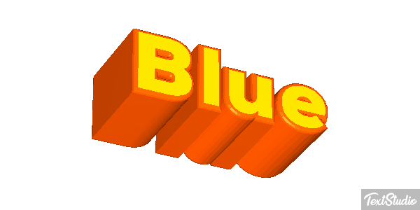 Blue Effetto testo