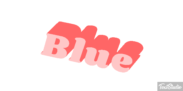 Blue Effetto testo