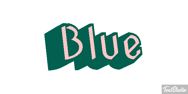 Blue Effetto testo