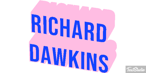 Richard Dawkins Text effect