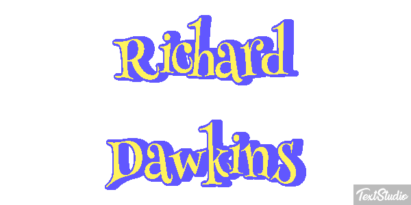 Richard Dawkins Text effect