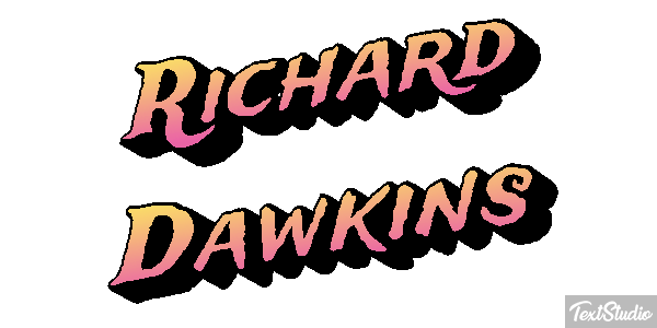 Richard Dawkins Text effect