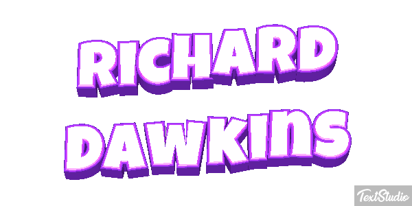 Richard Dawkins Text effect