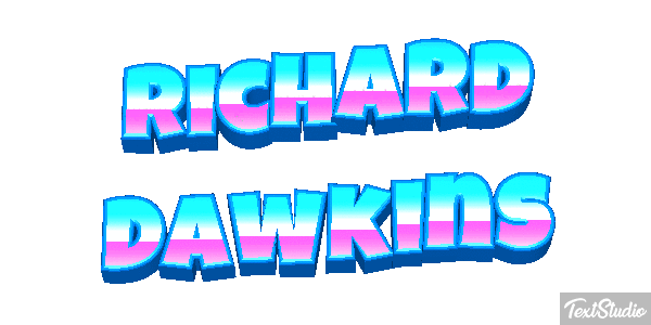 Richard Dawkins Text effect