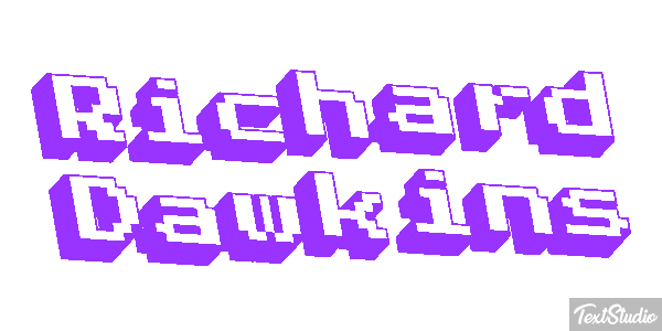 Richard Dawkins Text effect