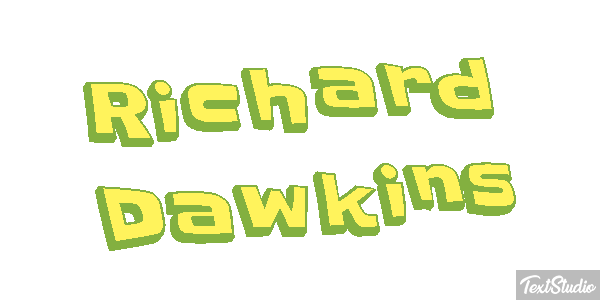 Richard Dawkins Text effect
