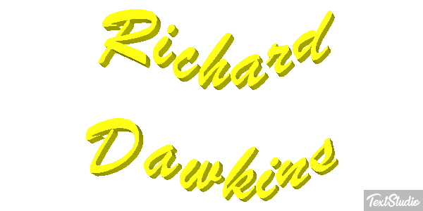 Richard Dawkins Text effect