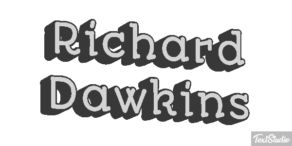 Richard Dawkins Text effect