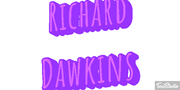 Richard Dawkins Text effect