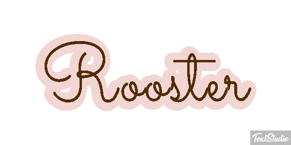Rooster Text effect