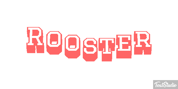 Rooster Text effect