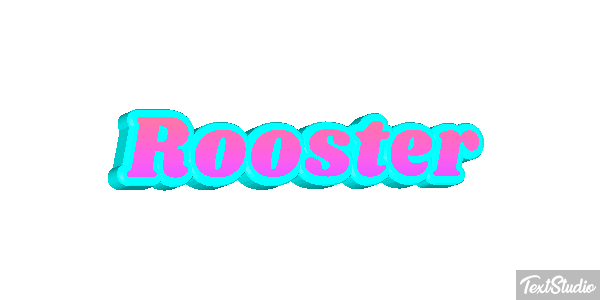 Rooster Text effect