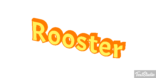 Rooster Text effect