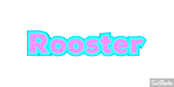 Rooster Text effect