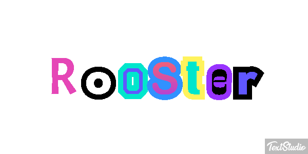 Rooster Text effect
