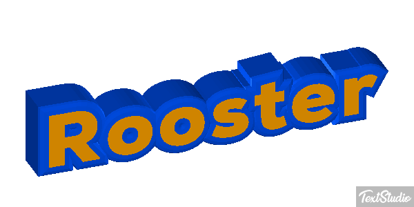 Rooster Text effect