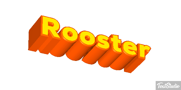 Rooster Text effect