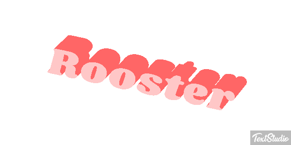 Rooster Text effect