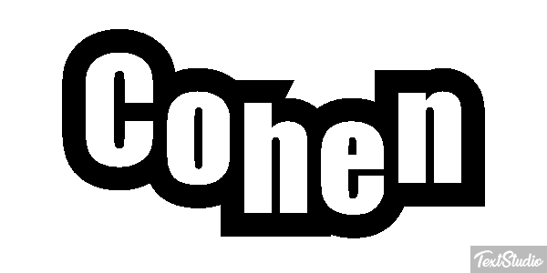 Cohen Text effect