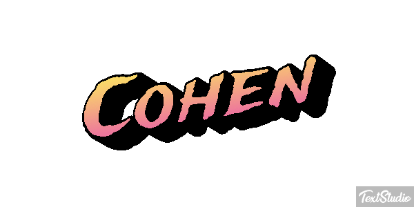 Cohen Text effect