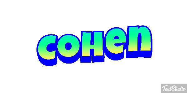 Cohen Text effect