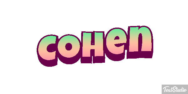 Cohen Text effect