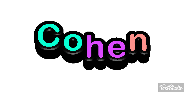 Cohen Text effect