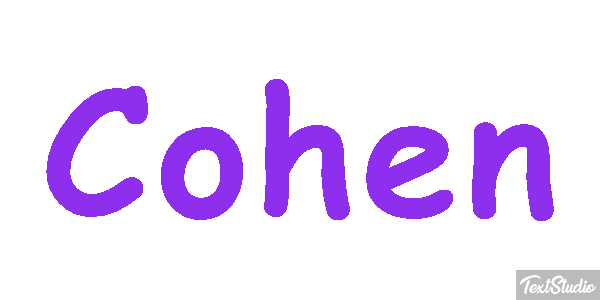 Cohen Text effect