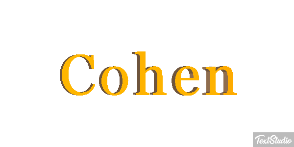 Cohen Text effect