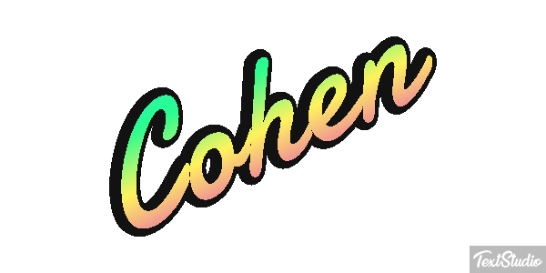 Cohen Text effect