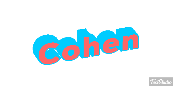 Cohen Text effect