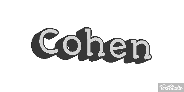 Cohen Text effect
