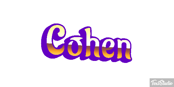 Cohen Text effect