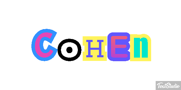Cohen Text effect