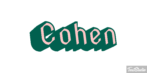 Cohen Text effect