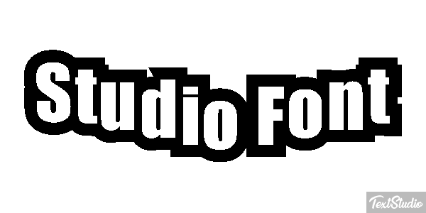 Studio Font Tekst effect