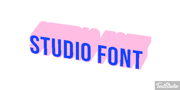 Studio Font Tekst effect