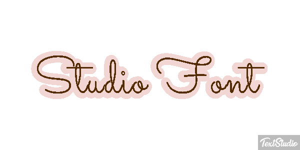 Studio Font Tekst effect