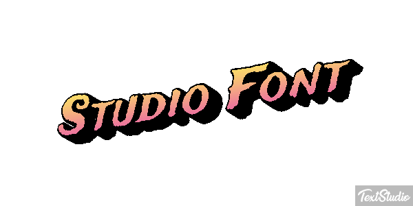 Studio Font Tekst effect