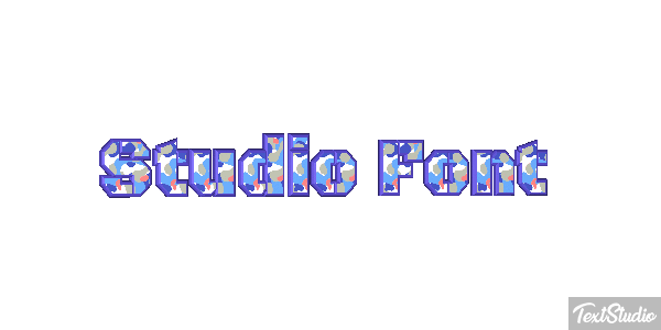 Studio Font Tekst effect