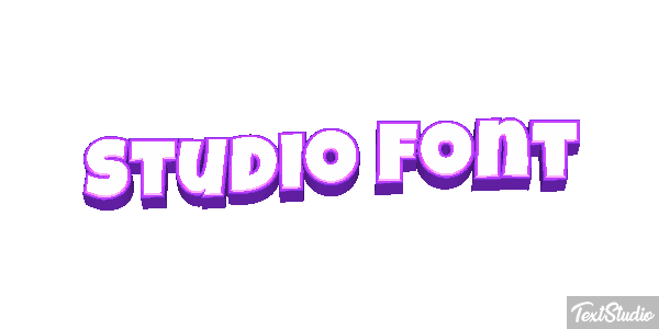 Studio Font Tekst effect
