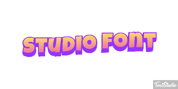 Studio Font Tekst effect
