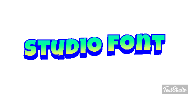 Studio Font Tekst effect