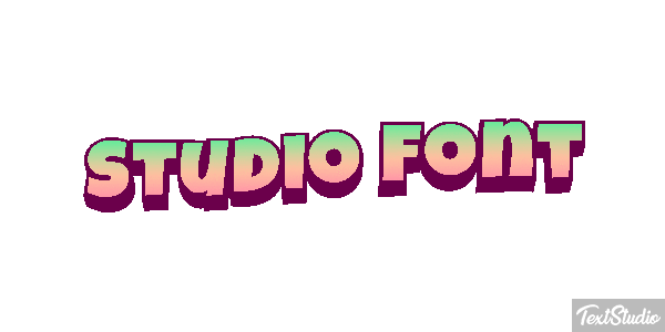 Studio Font Tekst effect