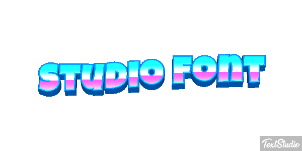 Studio Font Tekst effect