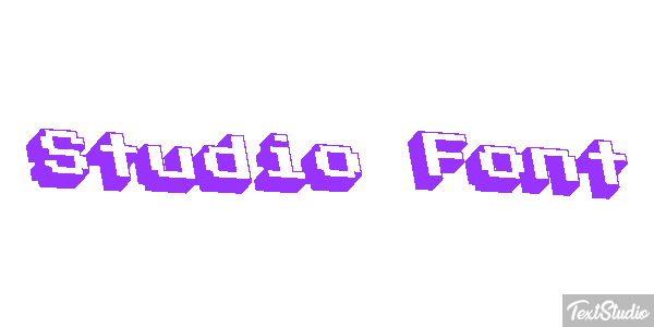 Studio Font Tekst effect